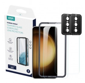 TEMPERED GLASS ESR PROTECTOR SET 2-PACK GALAXY S23 CLEAR