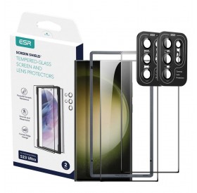 TEMPERED GLASS ESR PROTECTOR SET 2-PACK GALAXY S23 ULTRA CLEAR