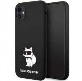 Karl Lagerfeld KLHCN61SNCHBCK iPhone 11/ XR hardcase black/black Silicone Choupette