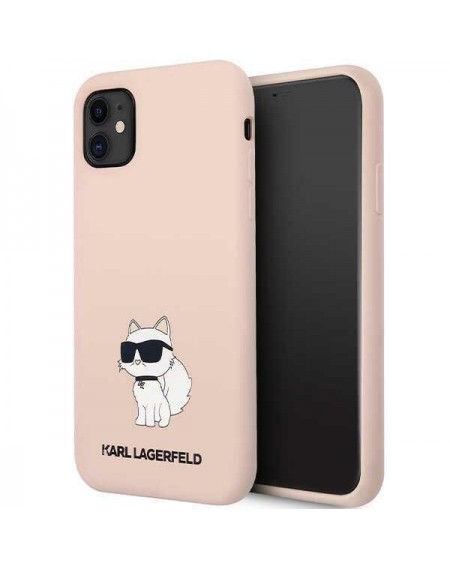Karl Lagerfeld KLHCN61SNCHBCP iPhone 11/ XR 6.1&quot; hardcase pink/pink Silicone Choupette
