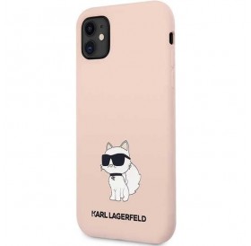 Karl Lagerfeld KLHCN61SNCHBCP iPhone 11/ XR 6.1&quot; hardcase pink/pink Silicone Choupette
