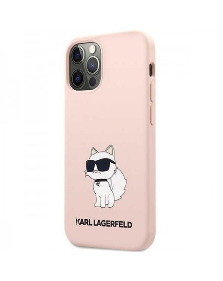 Karl Lagerfeld KLHCP12MSNCHBCP iPhone 12 /12 Pro 6.1&quot; hardcase pink/pink Silicone Choupette