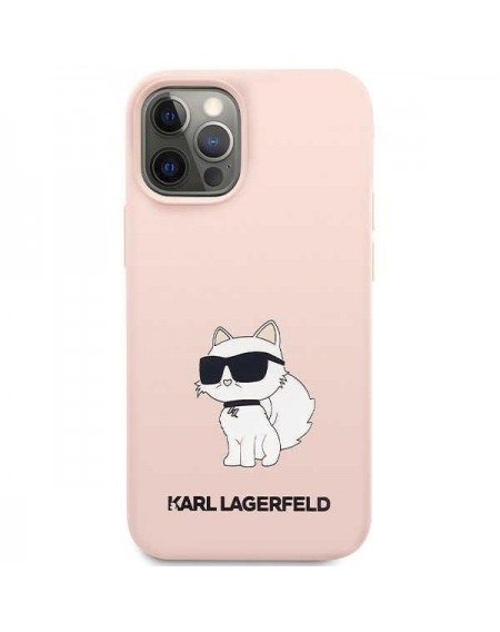Karl Lagerfeld KLHCP12MSNCHBCP iPhone 12 /12 Pro 6.1&quot; hardcase pink/pink Silicone Choupette