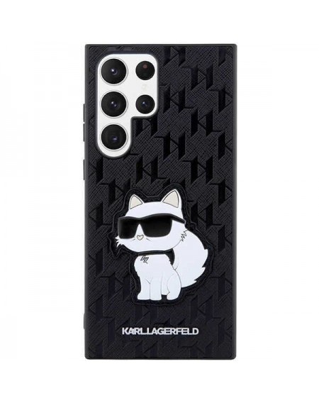 Karl Lagerfeld KLHCS23LSAKLHCPK S23 Ultra S918 hardcase black/black Saffiano Monogram Choupette