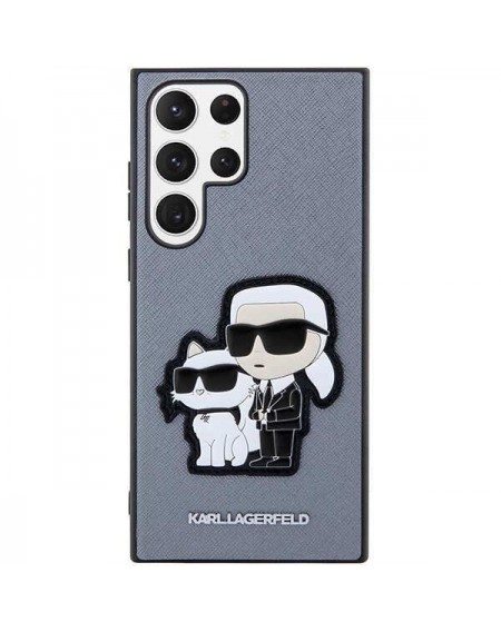 Karl Lagerfeld KLHCS23LSANKCPG S23 Ultra S918 hardcase grey/grey Saffiano Karl &amp; Choupette