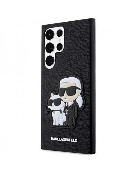 Karl Lagerfeld KLHCS23LSANKCPK S23 Ultra S918 hardcase black/black Saffiano Karl &amp; Choupette