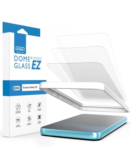 TEMPERED GLASS Whitestone EZ GLASS 3-PACK GALAXY S23 CLEAR