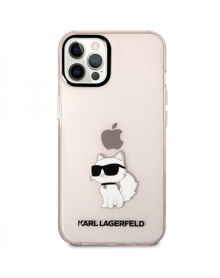 Karl Lagerfeld KLHCP12MHNCHTCP iPhone 12 /12 Pro 6.1&quot; pink/pink hardcase Ikonik Choupette