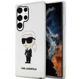Karl Lagerfeld KLHCS23LHNIKTCT S23 Ultra S918 transparent hardcase Ikonik Karl Lagerfeld