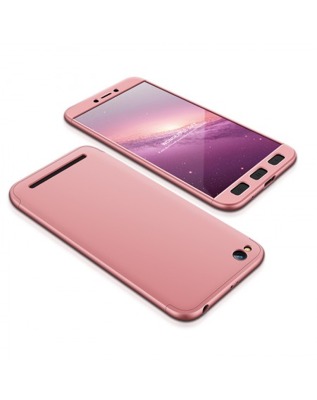 GKK 360 Protection Case Front and Back Case Full Body Cover Xiaomi Redmi 5A pink