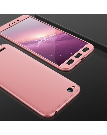 GKK 360 Protection Case Front and Back Case Full Body Cover Xiaomi Redmi 5A pink