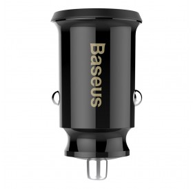 Baseus Grain Car Charger mini car charger 2x USB 3.1A black (CCALL-ML01)