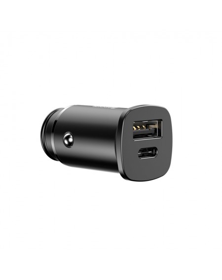 Baseus Square PPS Universal Smart Car Charger USB Quick Charge 4.0 QC 4.0 and USB-C PD 3.0 SCP black (CCALL-AS01)