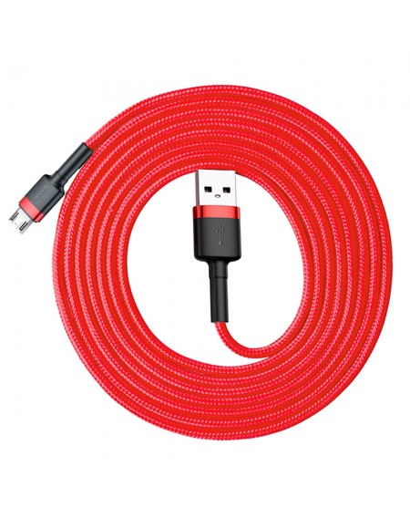 Baseus Cafule Cable durable nylon cable USB / micro USB 1.5A 2M red (CAMKLF-C09)