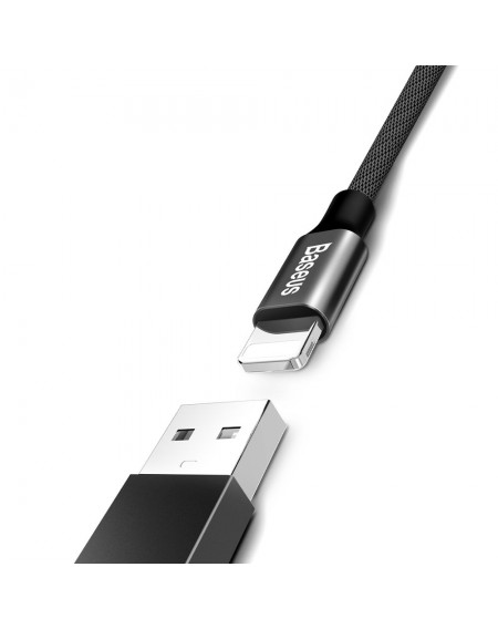 Baseus Yiven cable braided fabric USB / Lightning 1.2M black (CALYW-01)