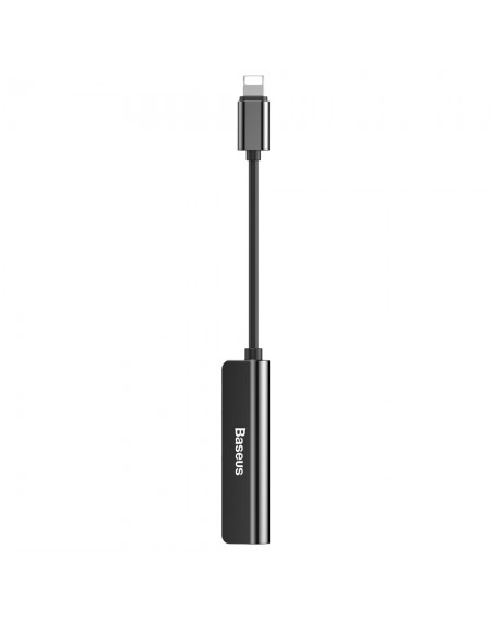 Baseus Audio Converter L52 adapter Lightning to 2x Lightning + mini jack 3.5mm black (CALL52-01)