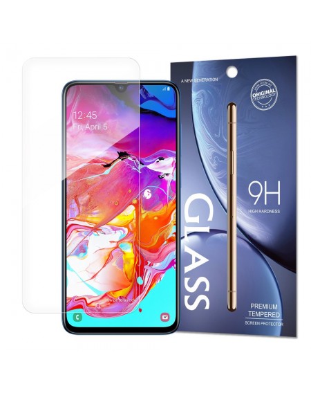 Tempered Glass 9H screen protector for Samsung Galaxy A70 (packaging - envelope)