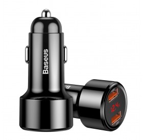 Baseus Magic Series Dual QC - Quick Charge 3.0 car charger 2x USB 45W 6A black (CCMLC20A-01)