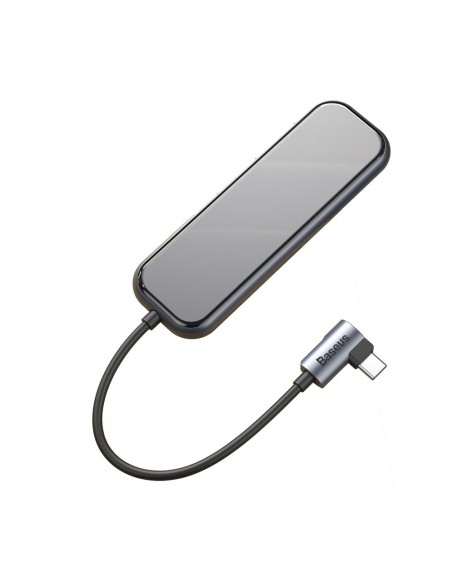 Baseus adapter HUB USB Type C to 3x USB 3.0 / HDMI 4K / USB Type C PD adapter for MacBook / PC gray (CAHUB-BZ0G)