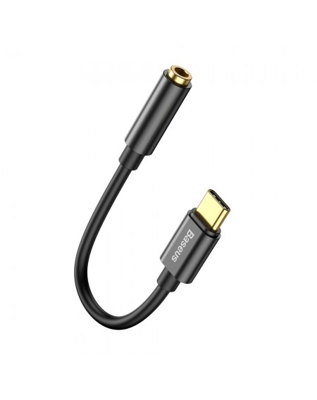 Baseus L54 headphone adapter USB-C to 3.5mm audio jack DAC 24 bit 48 KHz black (CATL54-01)