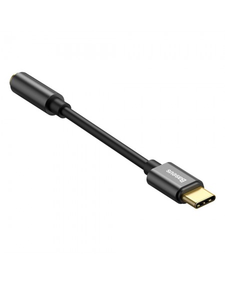 Baseus L54 headphone adapter USB-C to 3.5mm audio jack DAC 24 bit 48 KHz black (CATL54-01)