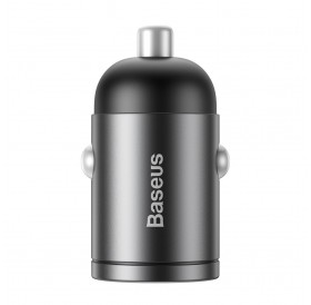 Baseus Tiny Star Mini Quick Charge Car Charger USB Port 30W Gray (VCHX-A0G)