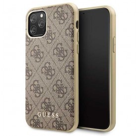 Guess GUHCN58G4GB iPhone 11 Pro brązowy/brown hard case 4G Collection