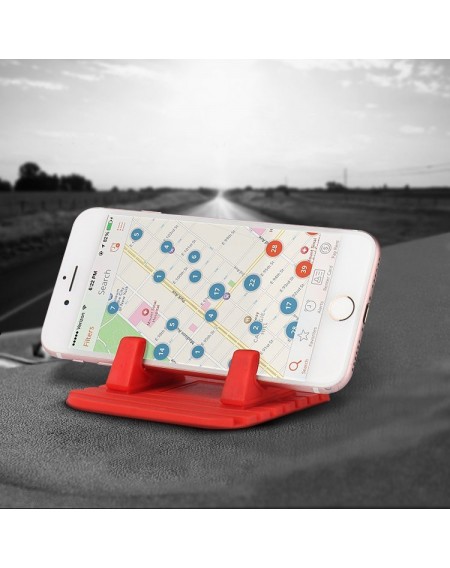 Universal car holder silicone phone stand nano pad red