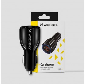 Wozinsky car charger 2xUSB black (WCC-02)