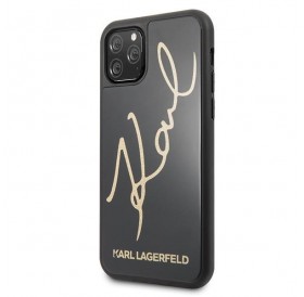 Karl Lagerfeld KLHCN58DLKSBK iPhone 11 Pro czarny/black hard case Signature Glitter