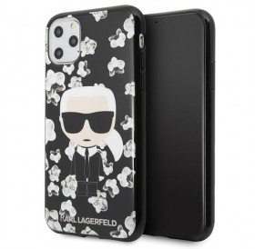 Karl Lagerfeld KLHCN58FLFBBK iPhone 11 Pro czarny/black Flower Ikonik Karl