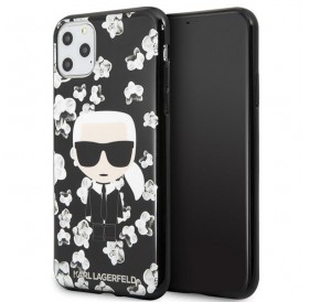 Karl Lagerfeld KLHCN65FLFBBK iPhone 11 Pro Max czarny/black Flower Ikonik Karl