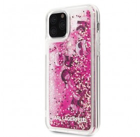Karl Lagerfeld KLHCN58ROPI iPhone 11 Pro różowo-złoty/rosegold hard case Glitter
