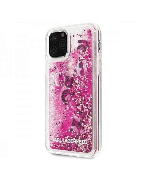 Karl Lagerfeld KLHCN58ROPI iPhone 11 Pro różowo-złoty/rosegold hard case Glitter