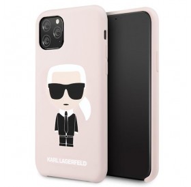 Karl Lagerfeld KLHCN58SLFKPI iPhone 11 Pro hardcase jasnoróżowy/light pink Silicone Iconic