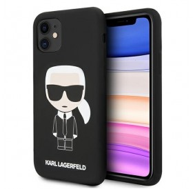 Karl Lagerfeld KLHCN61SLFKBK iPhone 11 6,1" / Xr hardcase czarny/black Silicone Iconic