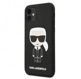 Karl Lagerfeld KLHCN61SLFKBK iPhone 11 6,1" / Xr hardcase czarny/black Silicone Iconic