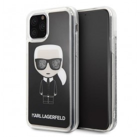 Karl Lagerfeld KLHCN65ICGBK iPhone 11 Pro Max czarny/black Iconic Glitter