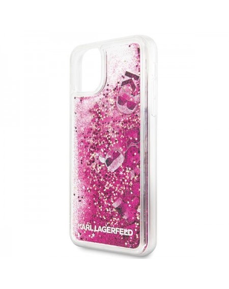 Karl Lagerfeld KLHCN65ROPI iPhone 11 Pro Max różowo-złoty/rosegold hard case Glitter