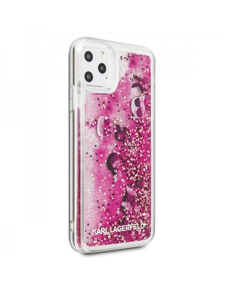 Karl Lagerfeld KLHCN65ROPI iPhone 11 Pro Max różowo-złoty/rosegold hard case Glitter