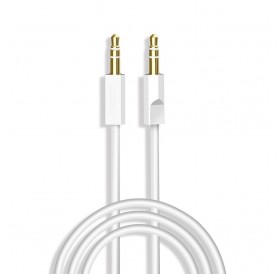 Dudao cable AUX mini jack 3.5mm 1m 3 pole stereo white (L12S white)