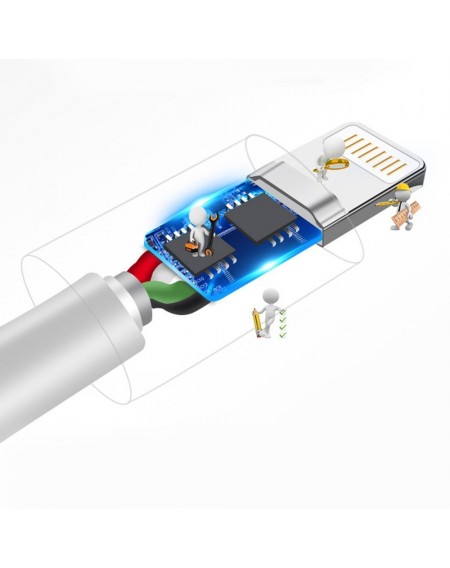 Dudao cable USB / micro USB 3A cable 1m white (L1M white)
