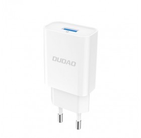Dudao charger EU USB 5V / 2.4A QC3.0 Quick Charge 3.0 white (A3EU white)
