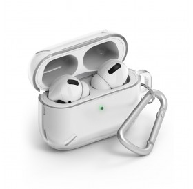 Ringke AirPods Case Durable Cover Case for AirPods Pro Earphones + Carabiner Clear (ACEC0011)