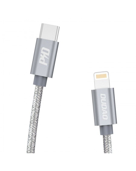 Dudao cable USB Type C cable - Lightning Power Delivery 45W 1m gray (L5Pro gray)