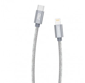 Dudao cable USB Type C cable - Lightning Power Delivery 45W 1m gray (L5Pro gray)