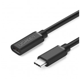 Ugreen cable extension cord USB Type C 3.1 (female) - USB Type C 3.1 (male) 0.5m black (40574)