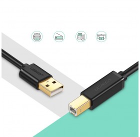 Ugreen cable USB - USB Type B cable (printer cable) 3m black (10351)
