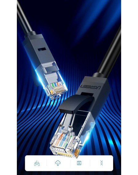 Ugreen cable internet network cable Ethernet patchcord RJ45 Cat 6 UTP 1000Mbps 20m black (20166)
