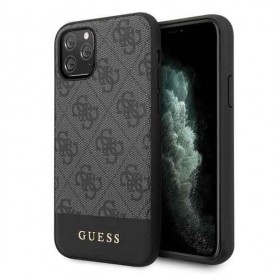 Guess GUHCN58G4GLGR iPhone 11 Pro szary/grey hard case 4G Stripe Collection